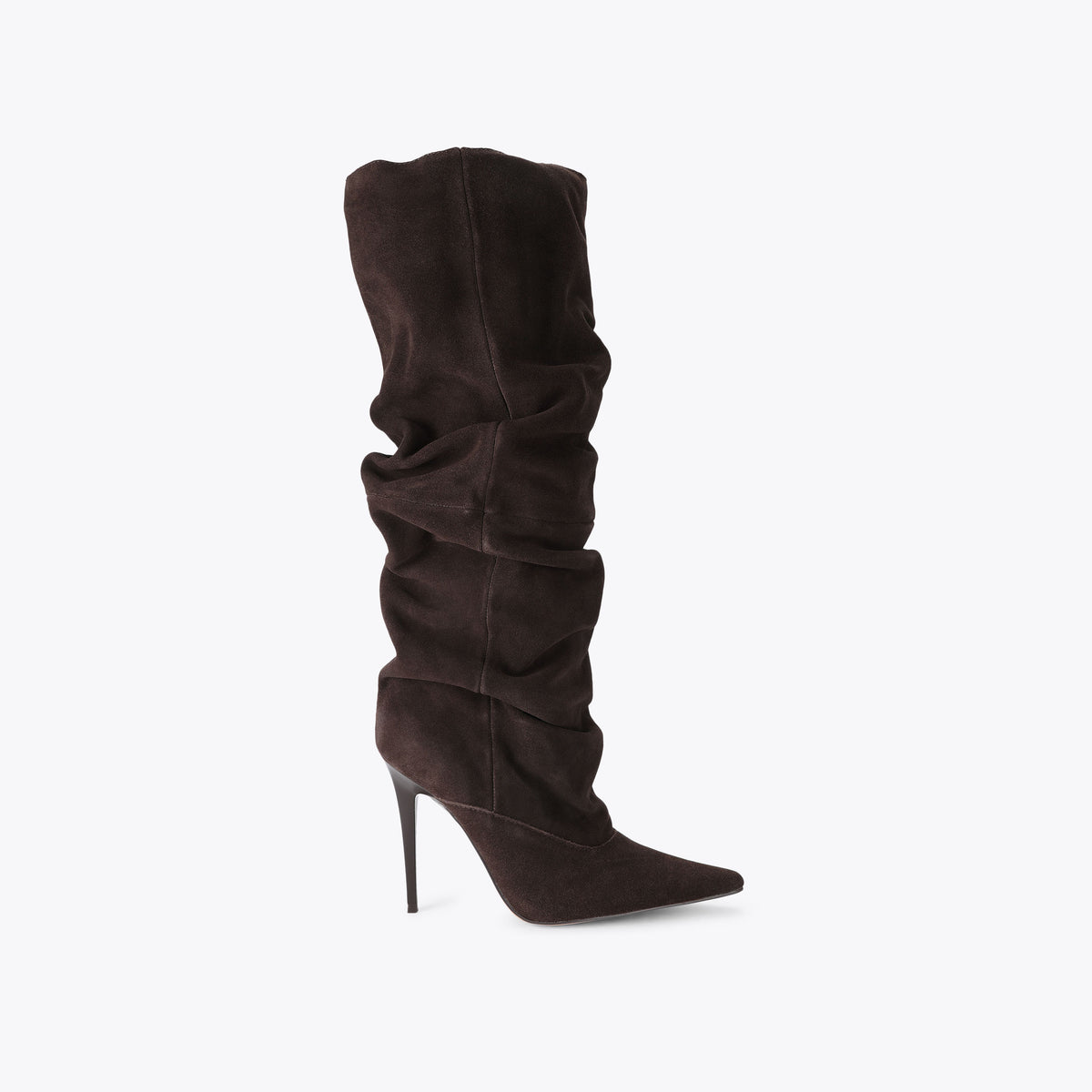 Elona Dark Brown Suede