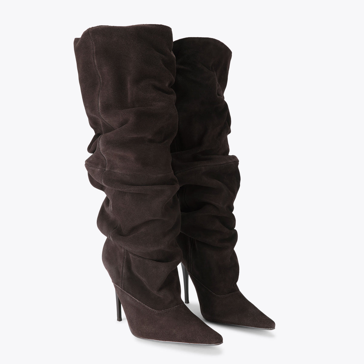 Elona Dark Brown Suede