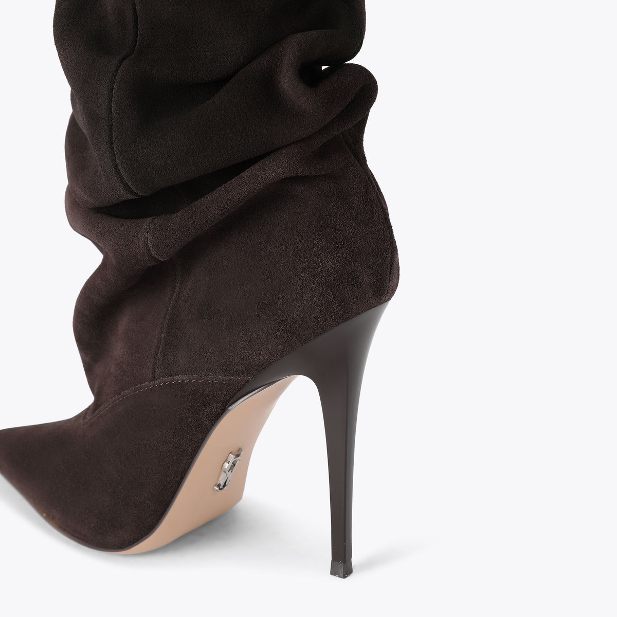 Elona Dark Brown Suede