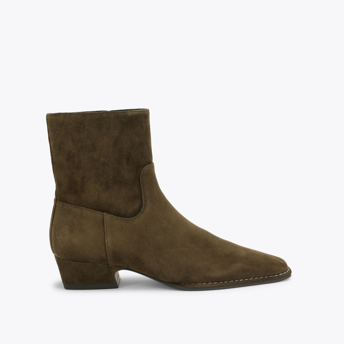 Dorene Dark Green Suede