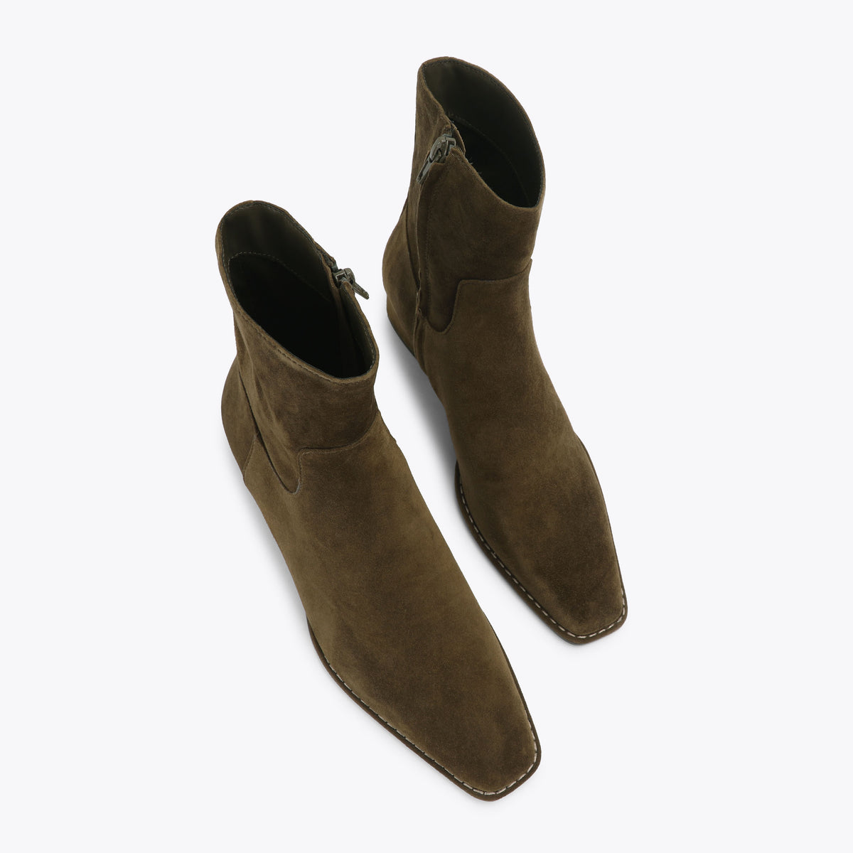 Dorene Dark Green Suede
