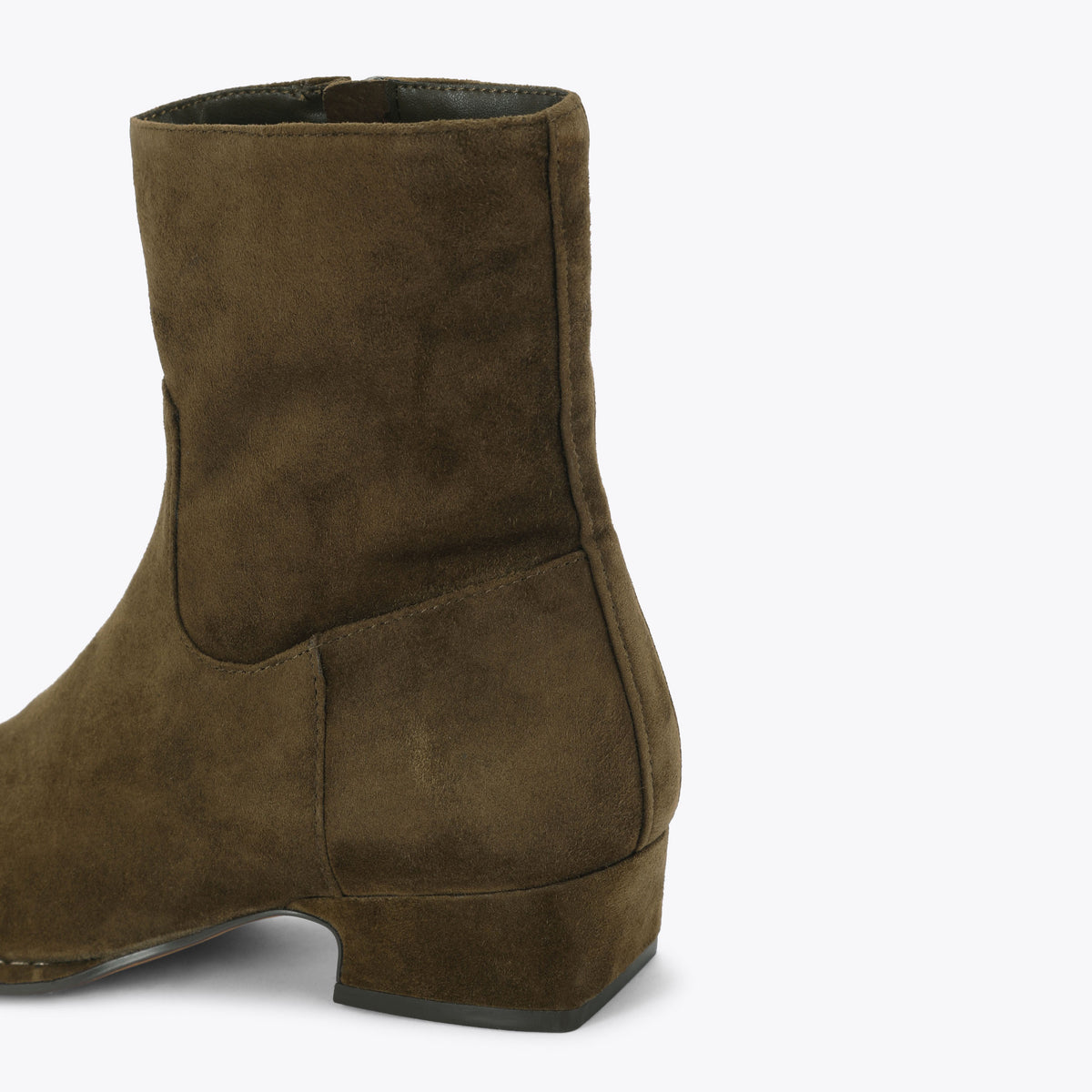 Dorene Dark Green Suede