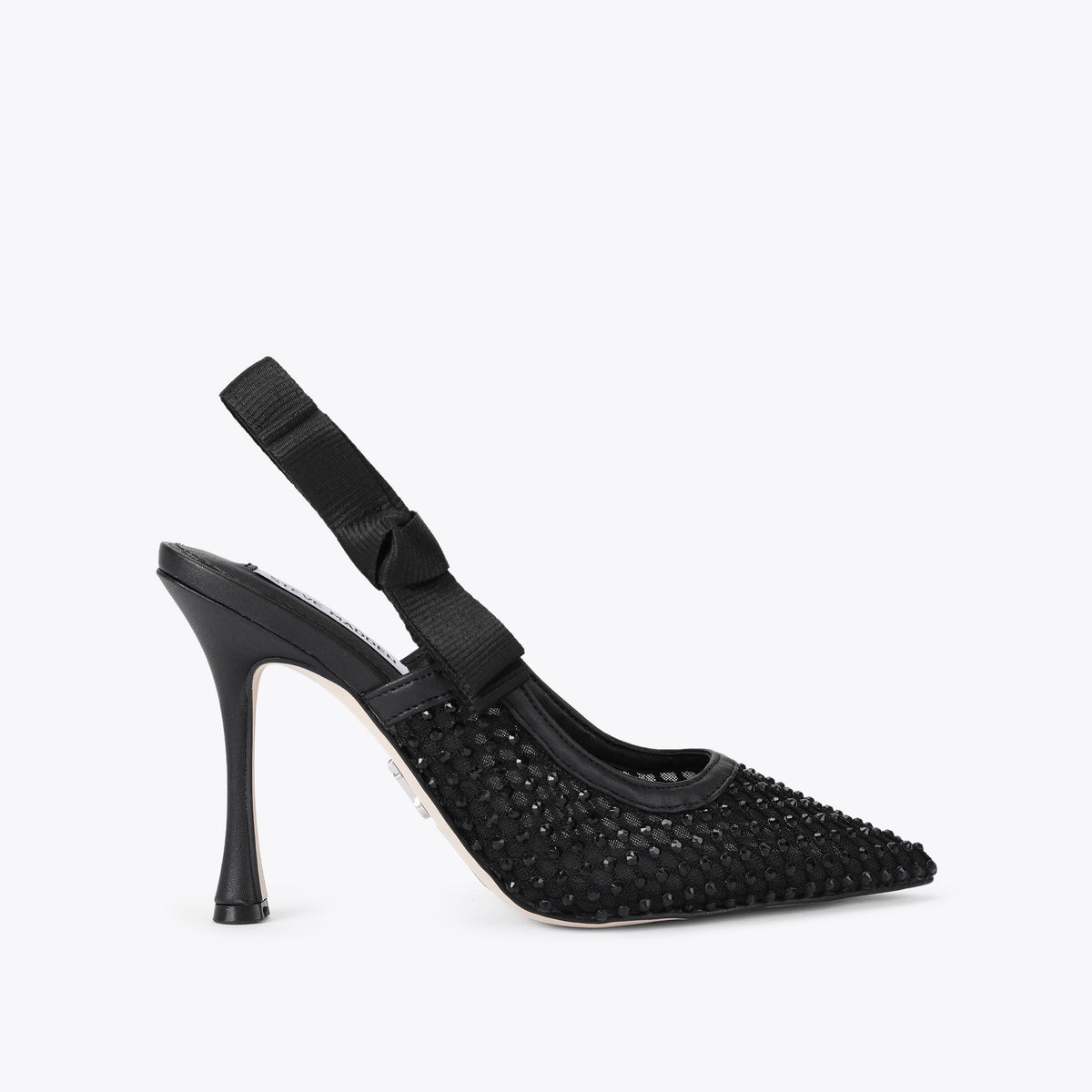 Brylie Black Mesh Rhinestone