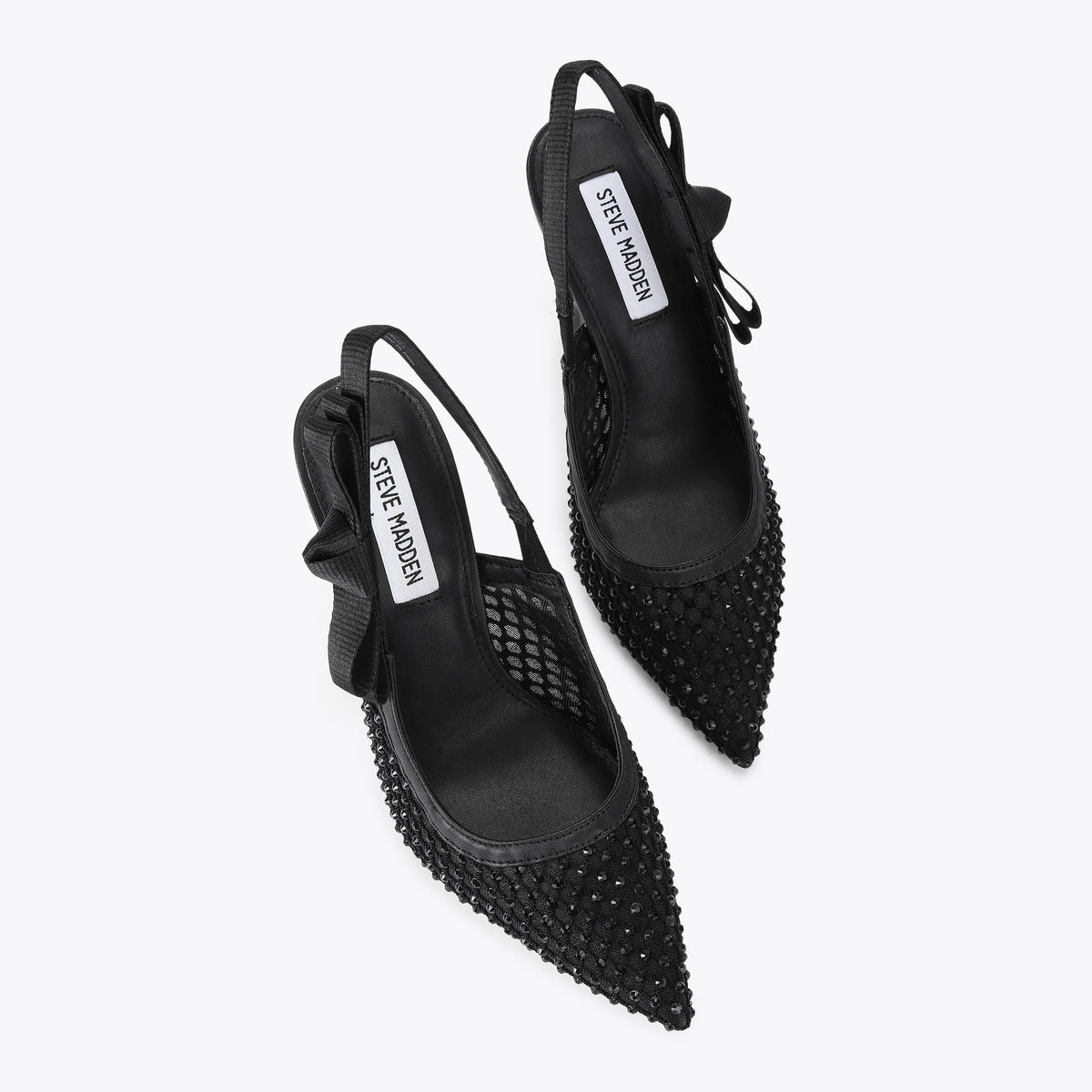 Brylie Black Mesh Rhinestone