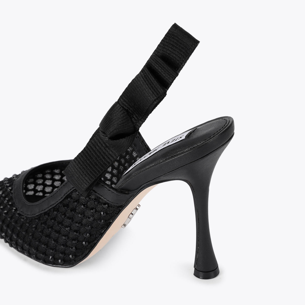 Brylie Black Mesh Rhinestone