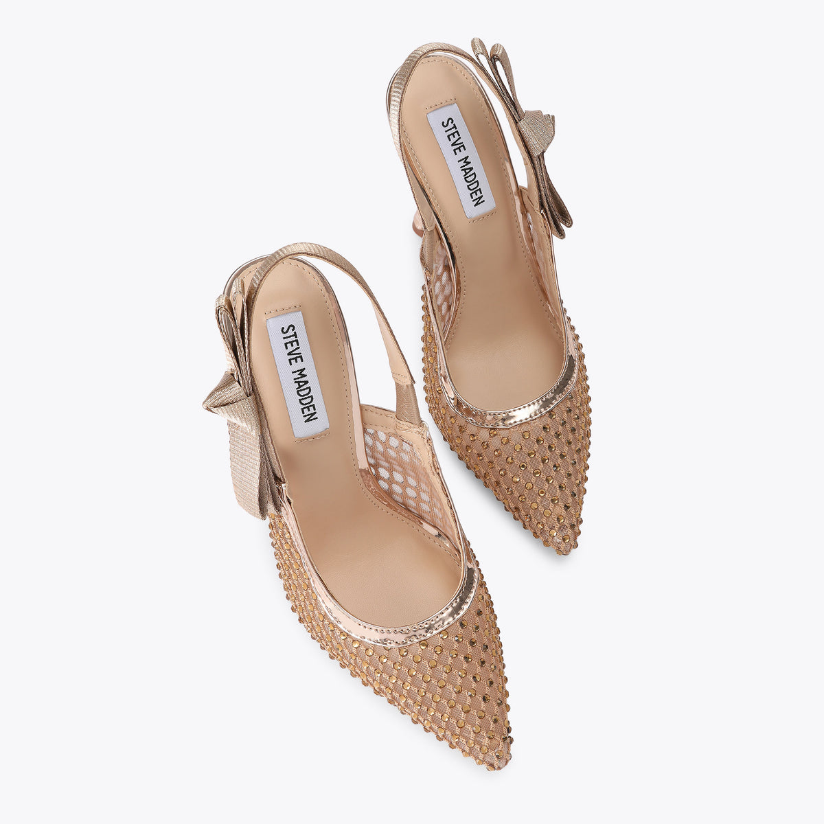 Brylie Gold Mesh Rhinestone