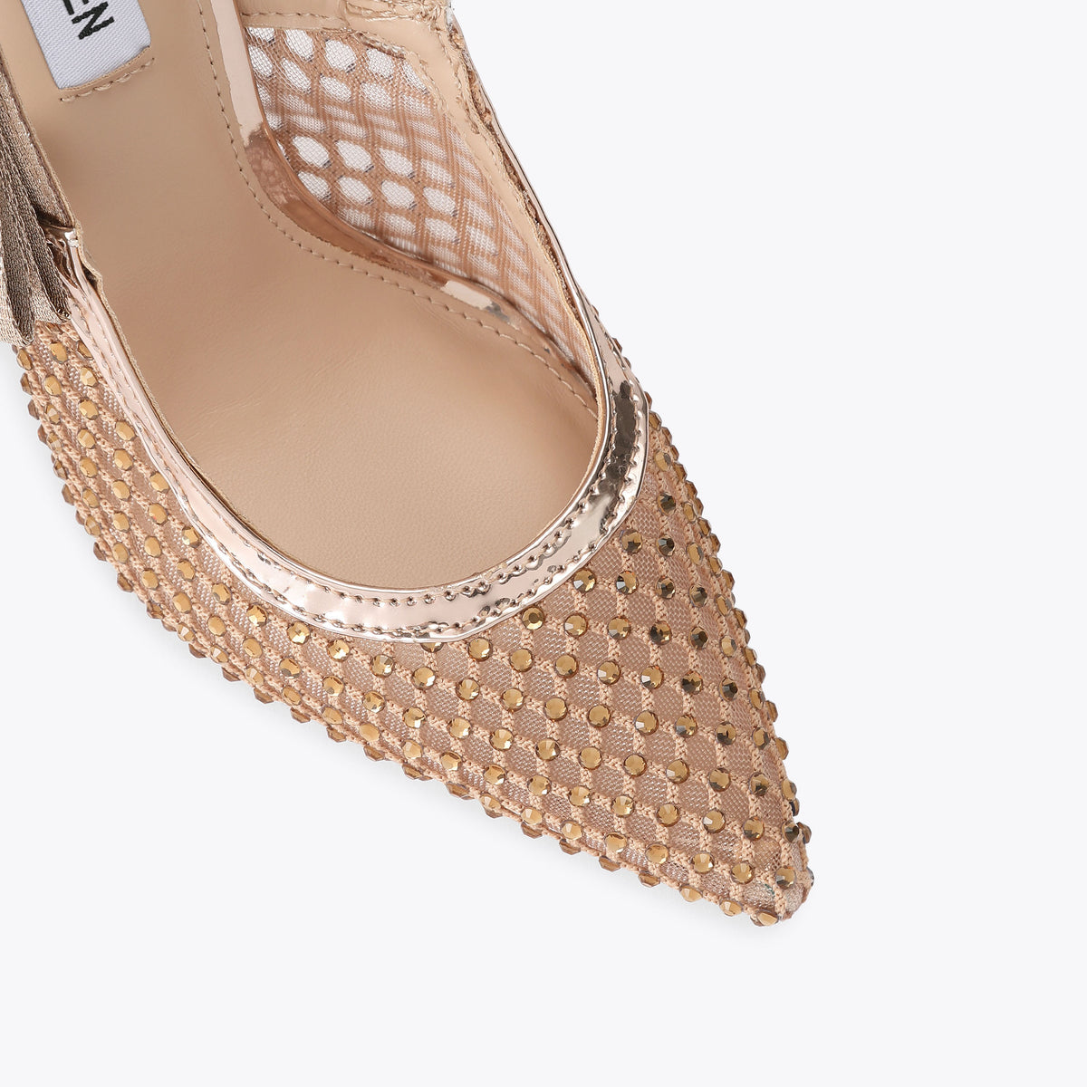Brylie Gold Mesh Rhinestone