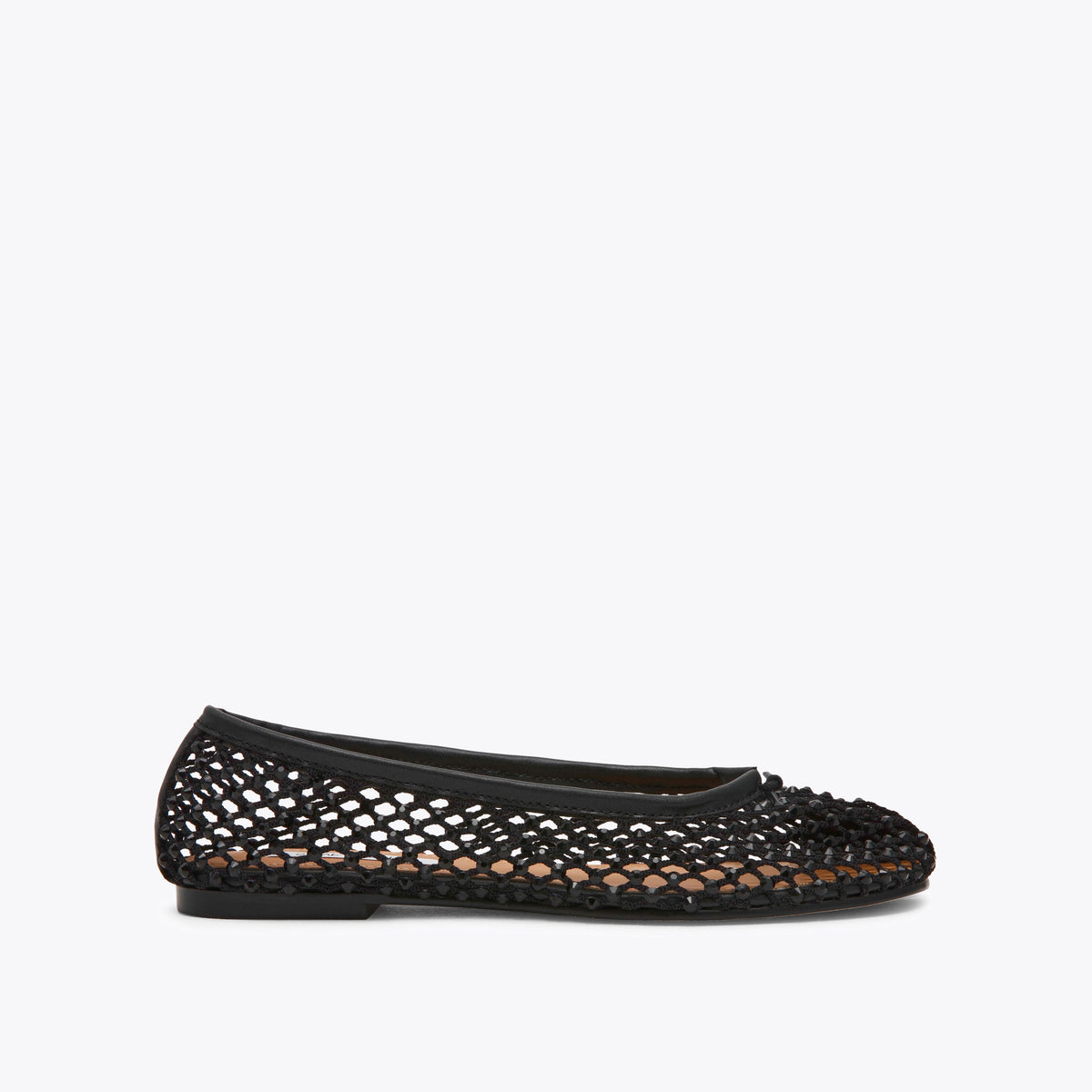 Calico Black Mesh Rhinestone
