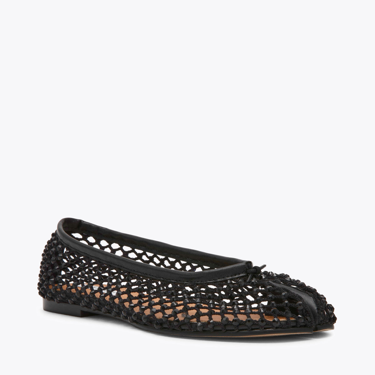 Calico Black Mesh Rhinestone