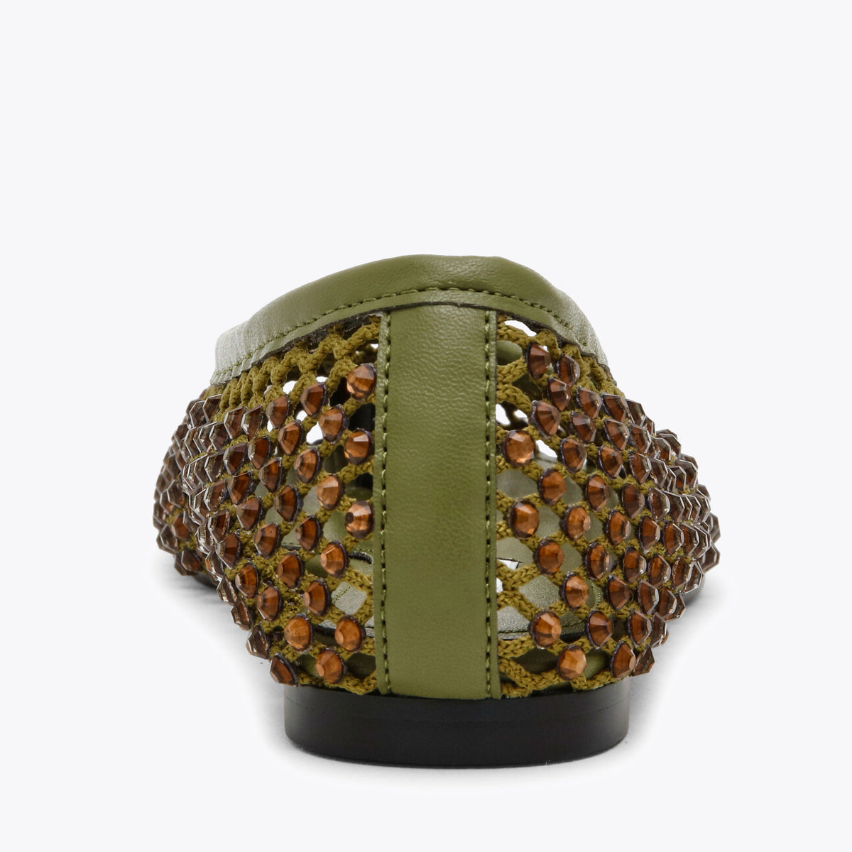 Calico Green Mesh Rhinestone