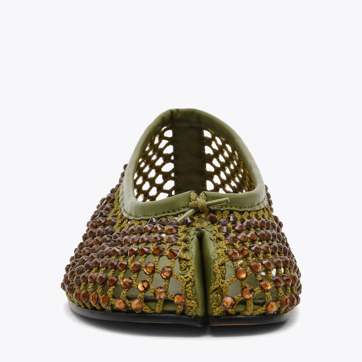 Calico Green Mesh Rhinestone