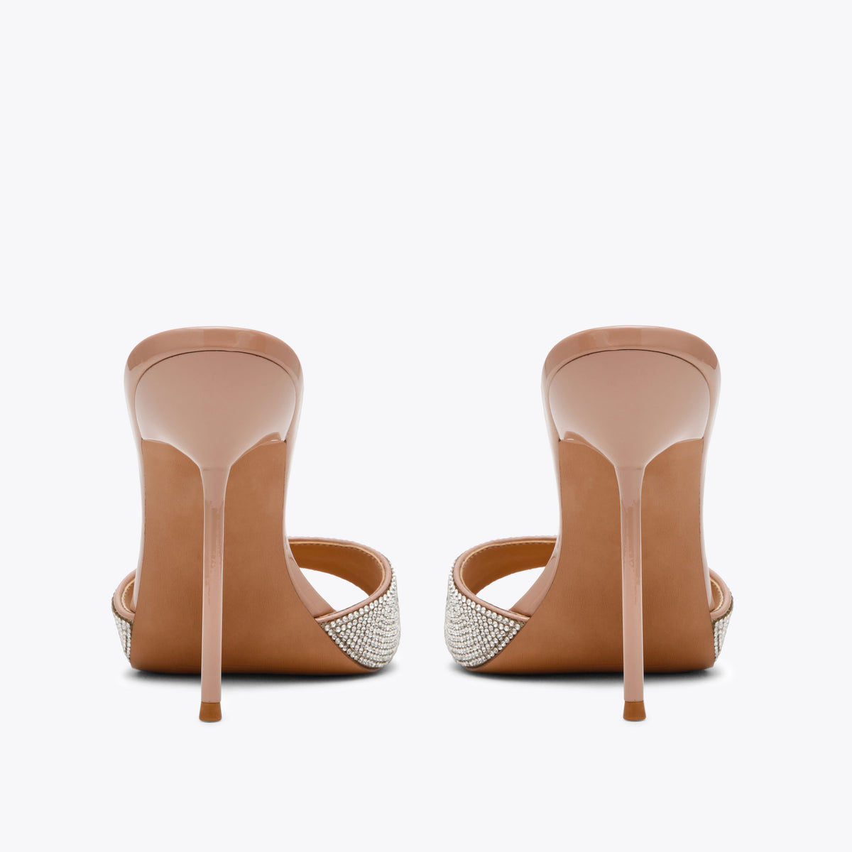 Davina Beige Silver Rhinestone
