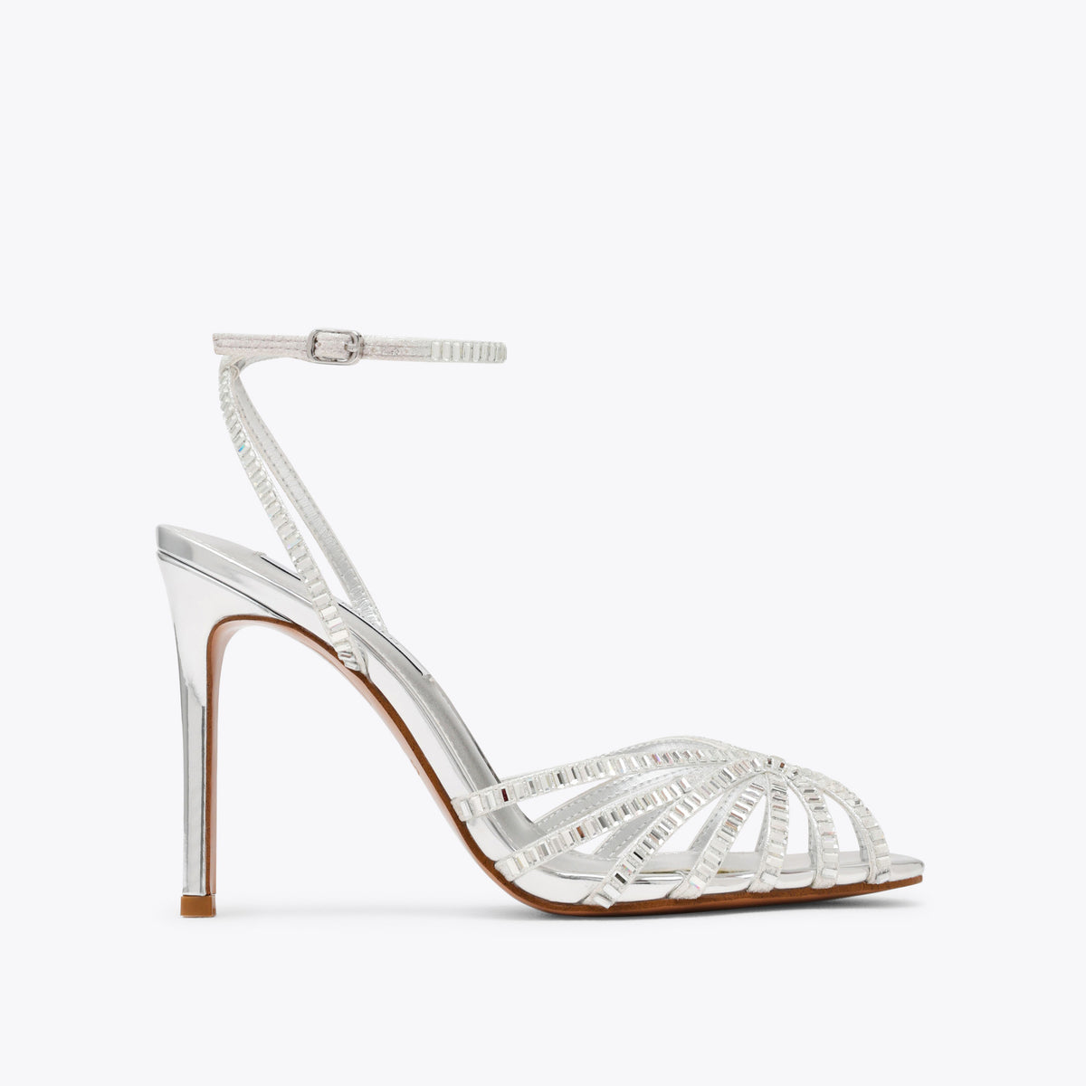 Mizuna Silver Rhinestone