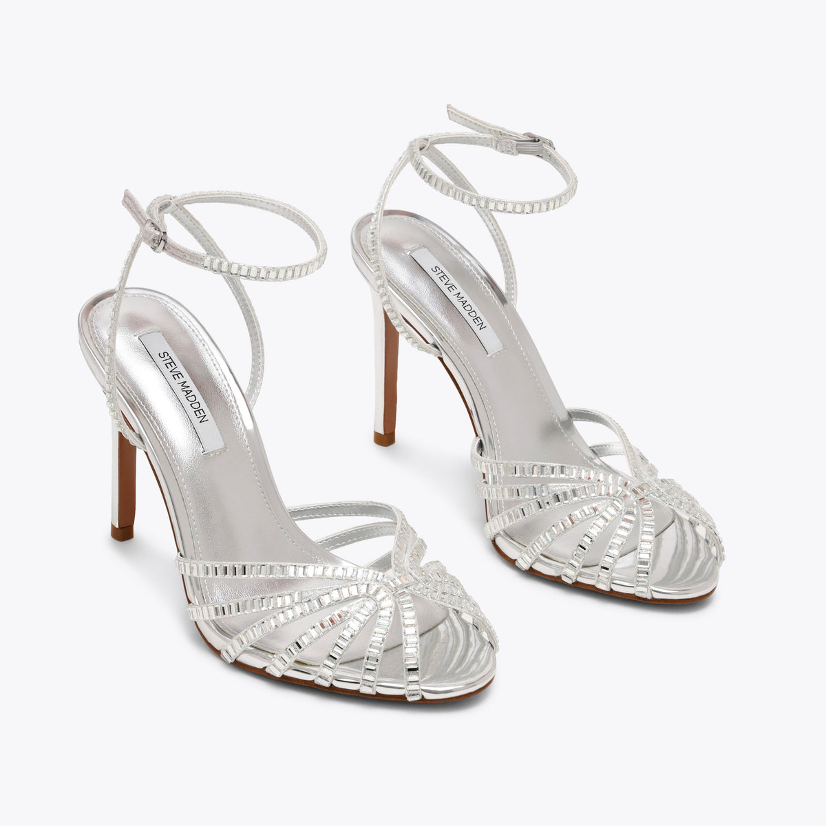 Mizuna Silver Rhinestone