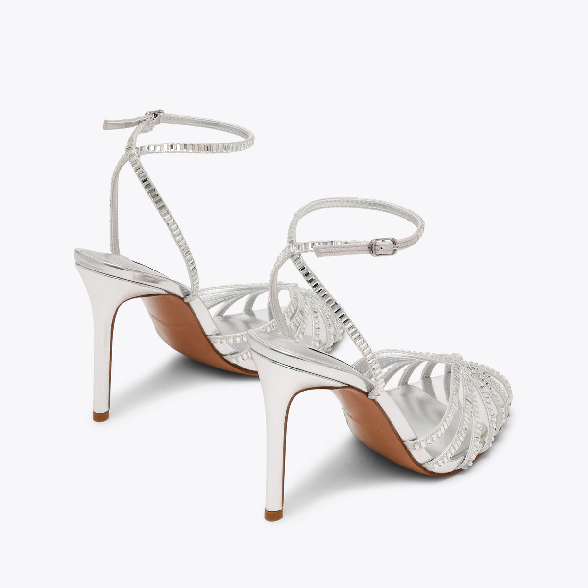 Mizuna Silver Rhinestone