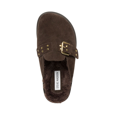 Evergreen Flat Shoe BROWN SUEDE Steve Madden UK