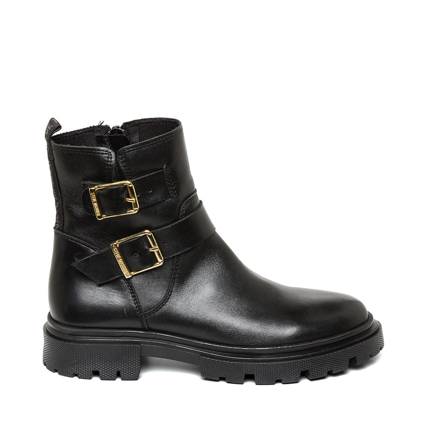 Rings Bootie BLACK LEATHER