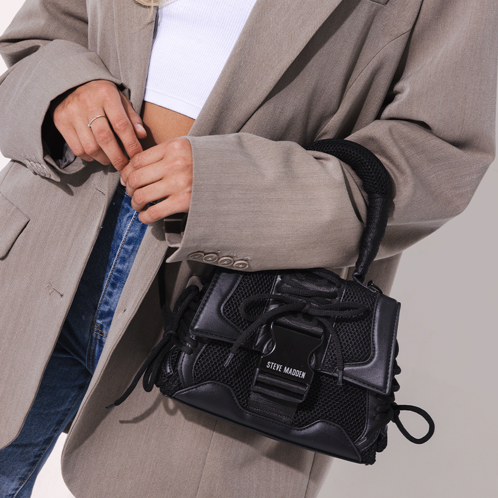 Steve madden 2025 diaper bag black