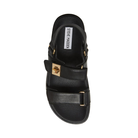 Mona Sandal BLACK LEATHER Steve Madden UK