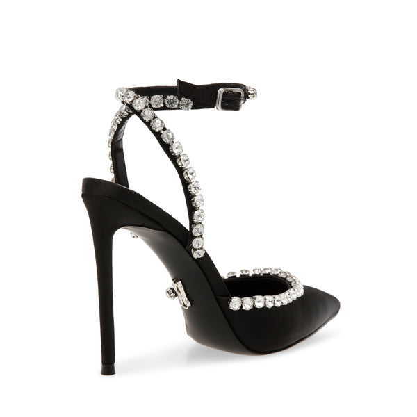 Vamper Sandal BLACK SATIN – Steve Madden UK