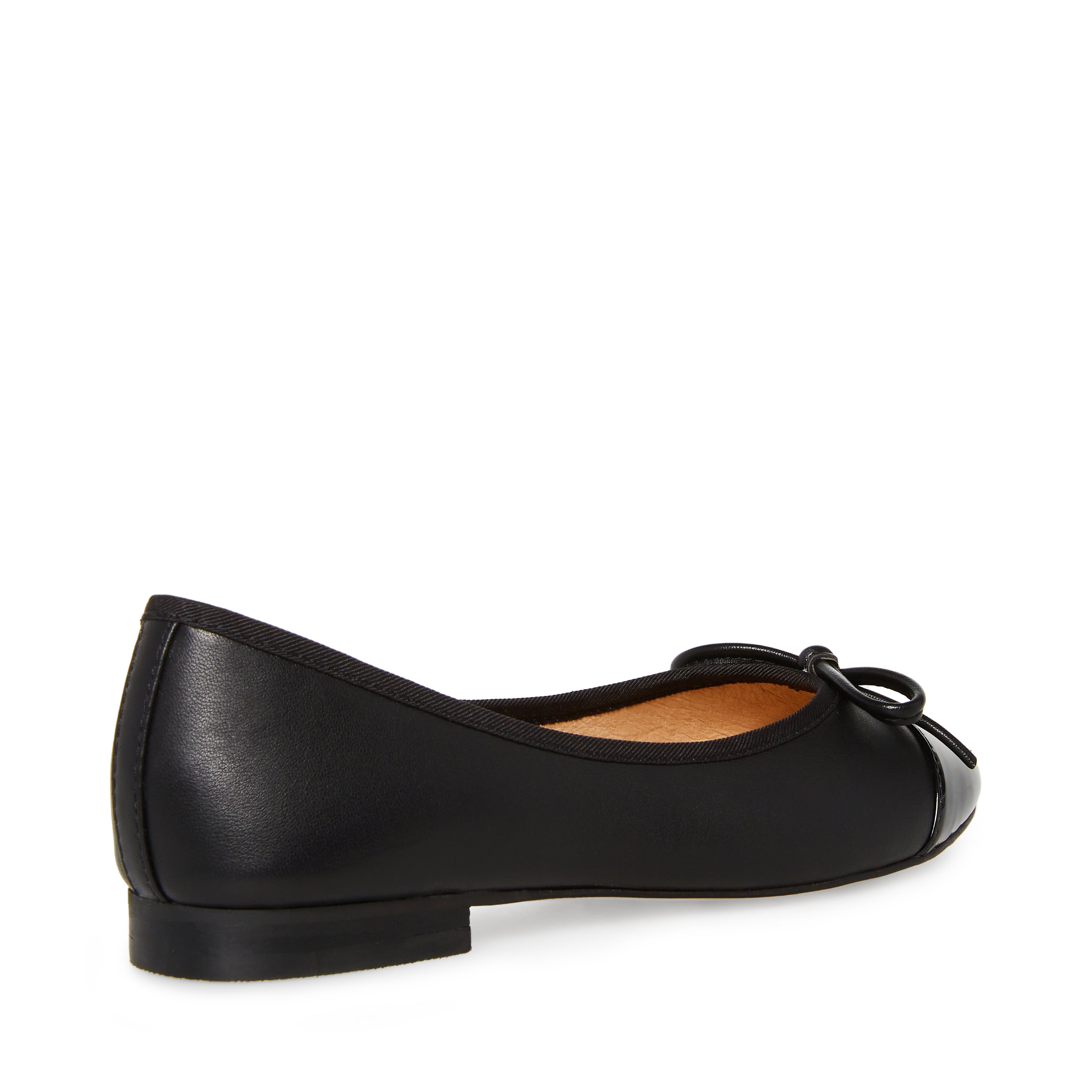 Ellison Ballerina BLACK LEATHER – Steve Madden UK