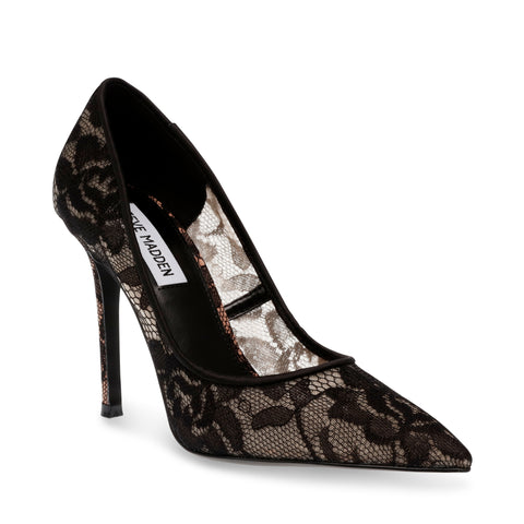 Evelyn L Pump BLK LACE Steve Madden UK