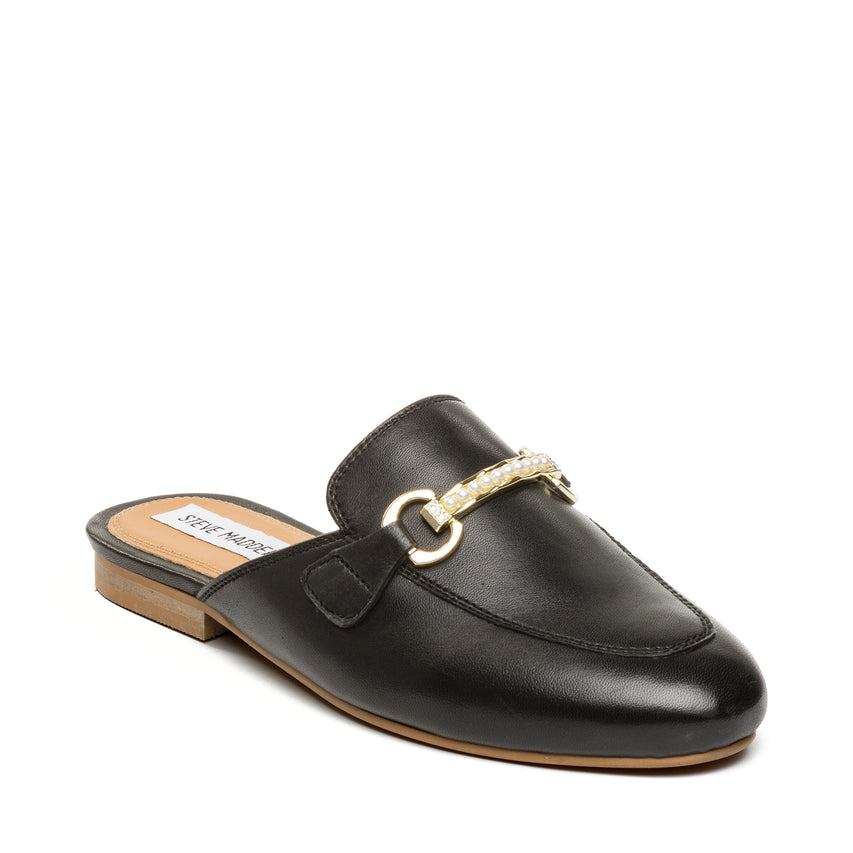 Cleodora Flat Shoe BLACK LEATHER