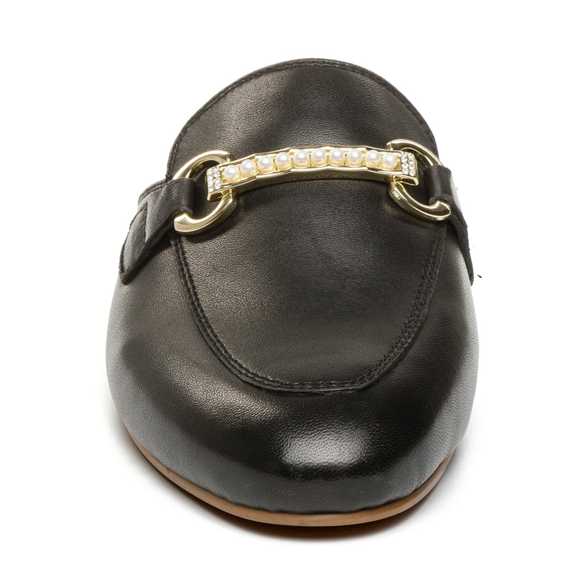 Cleodora Flat Shoe BLACK LEATHER
