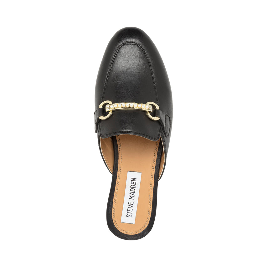 Cleodora Flat Shoe BLACK LEATHER