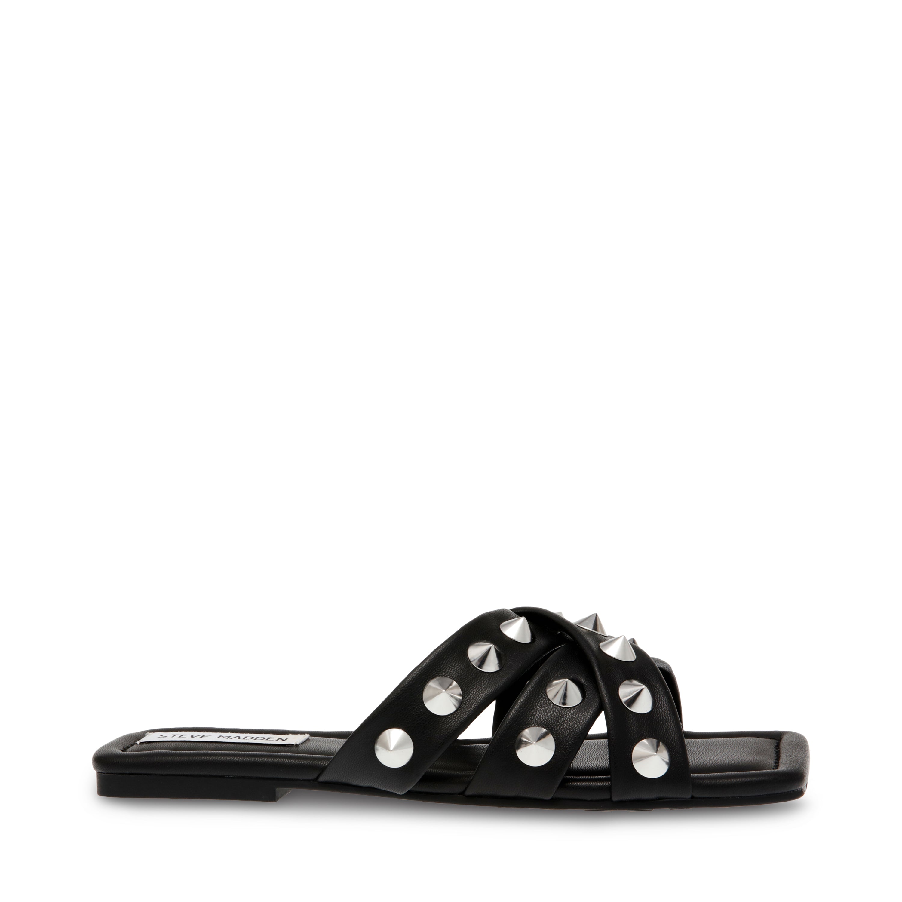 Steve madden black hot sale fuzzy slides