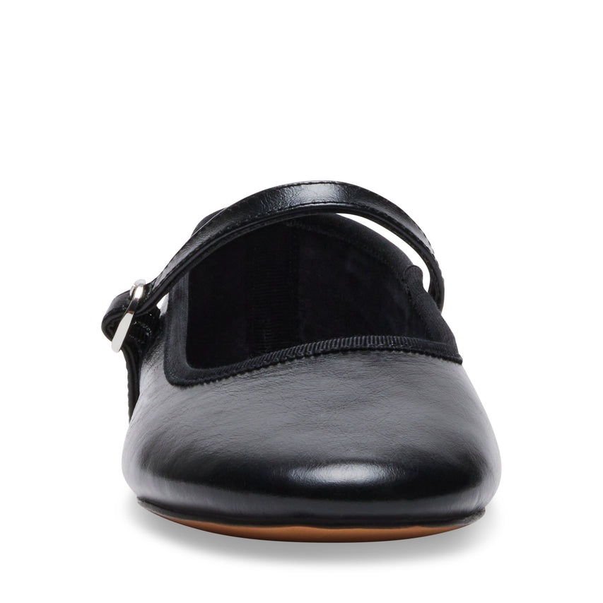 Vinetta Flat Shoe BLACK LEATHER
