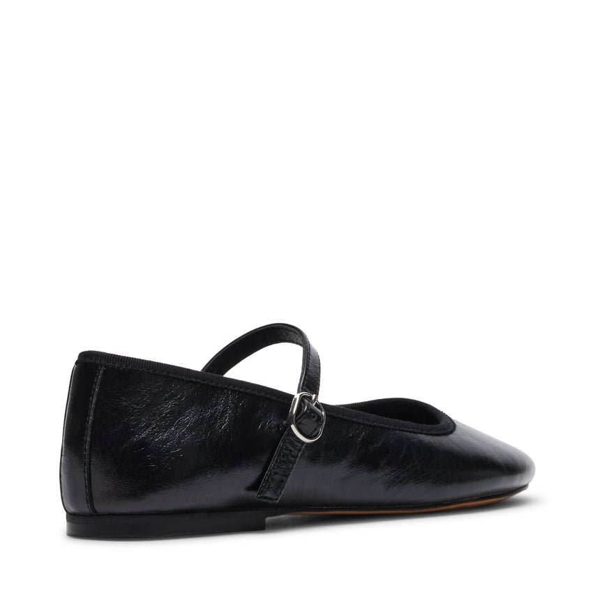 Vinetta Flat Shoe BLACK LEATHER