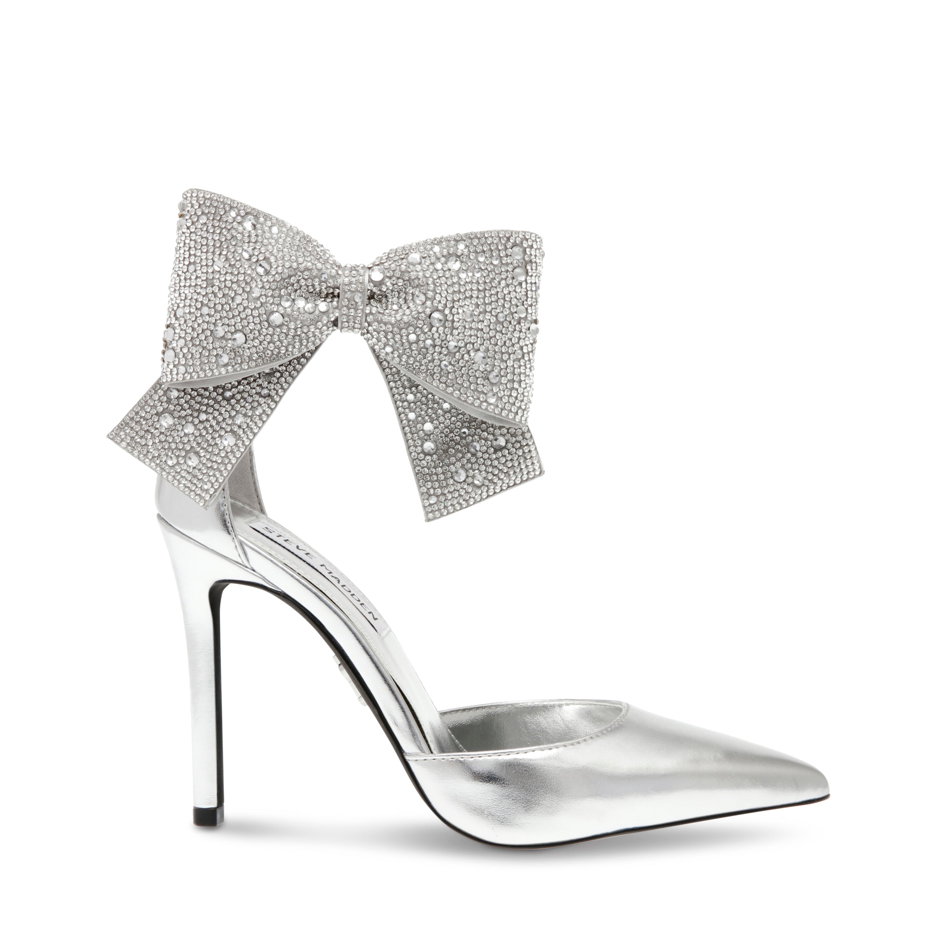 Grey heels with bow best sale