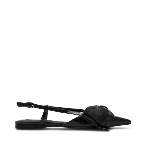 Dazzled Flat Shoe BLACK LEATHER