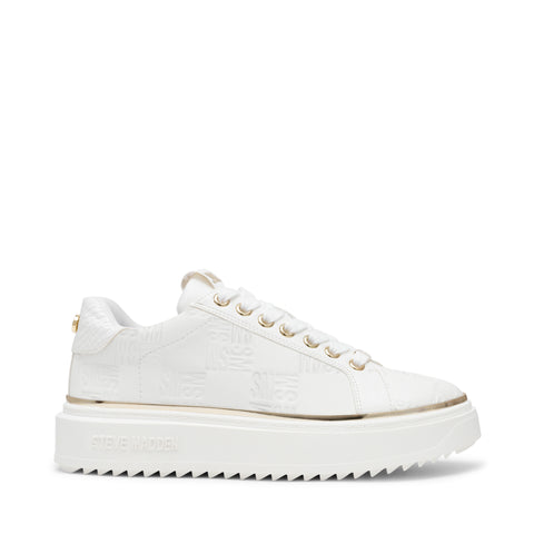 Steve madden all white sneakers online