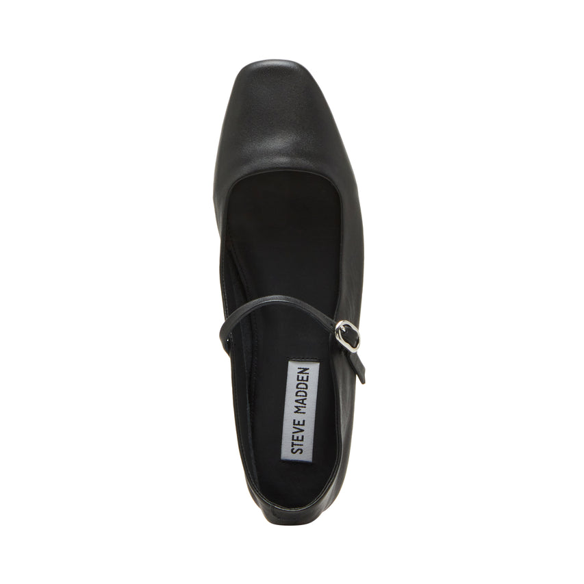 Maple Flat Shoe BLACK LEATHER