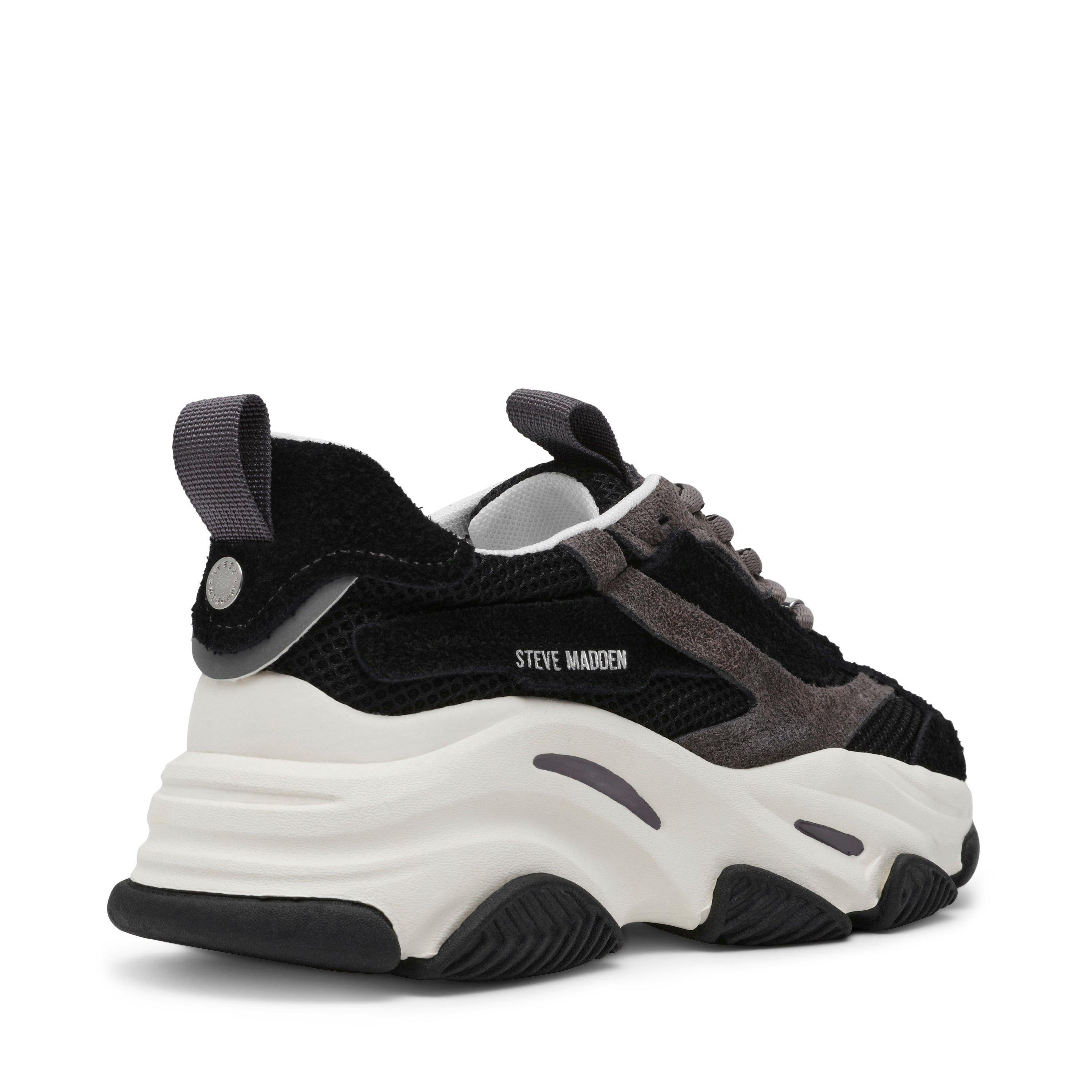 Baskets Steve Madden Possession-E - Sneakers à Semelle Épaisse - Textile/Synthétique - Talon 7 Cm - Lacets