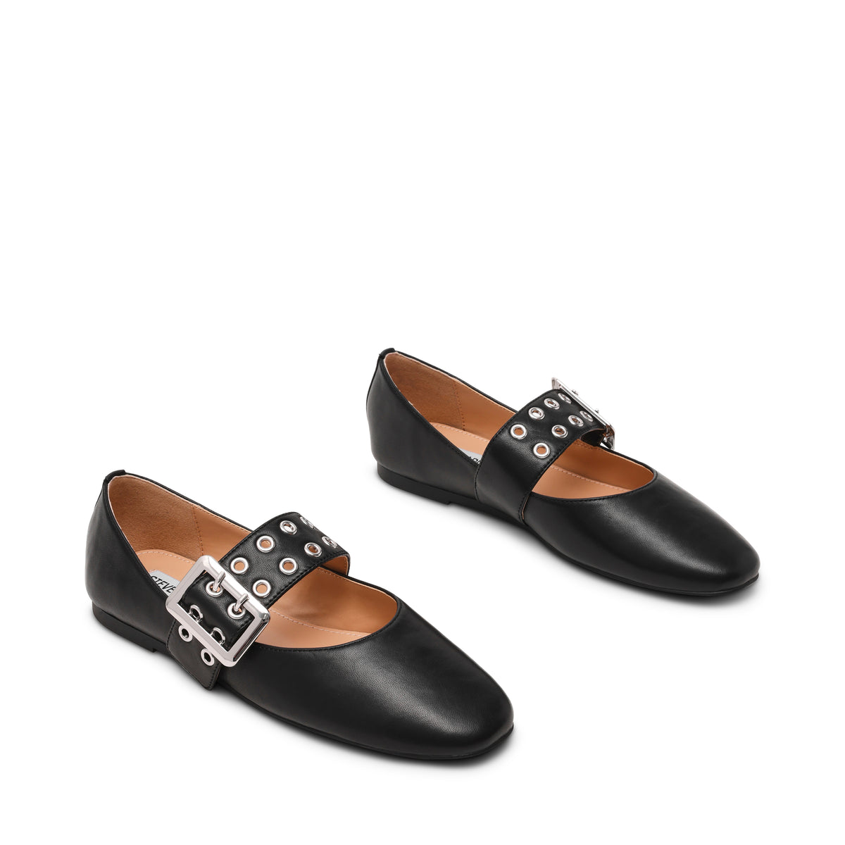 Atlantica Flat Shoe BLACK LEAT