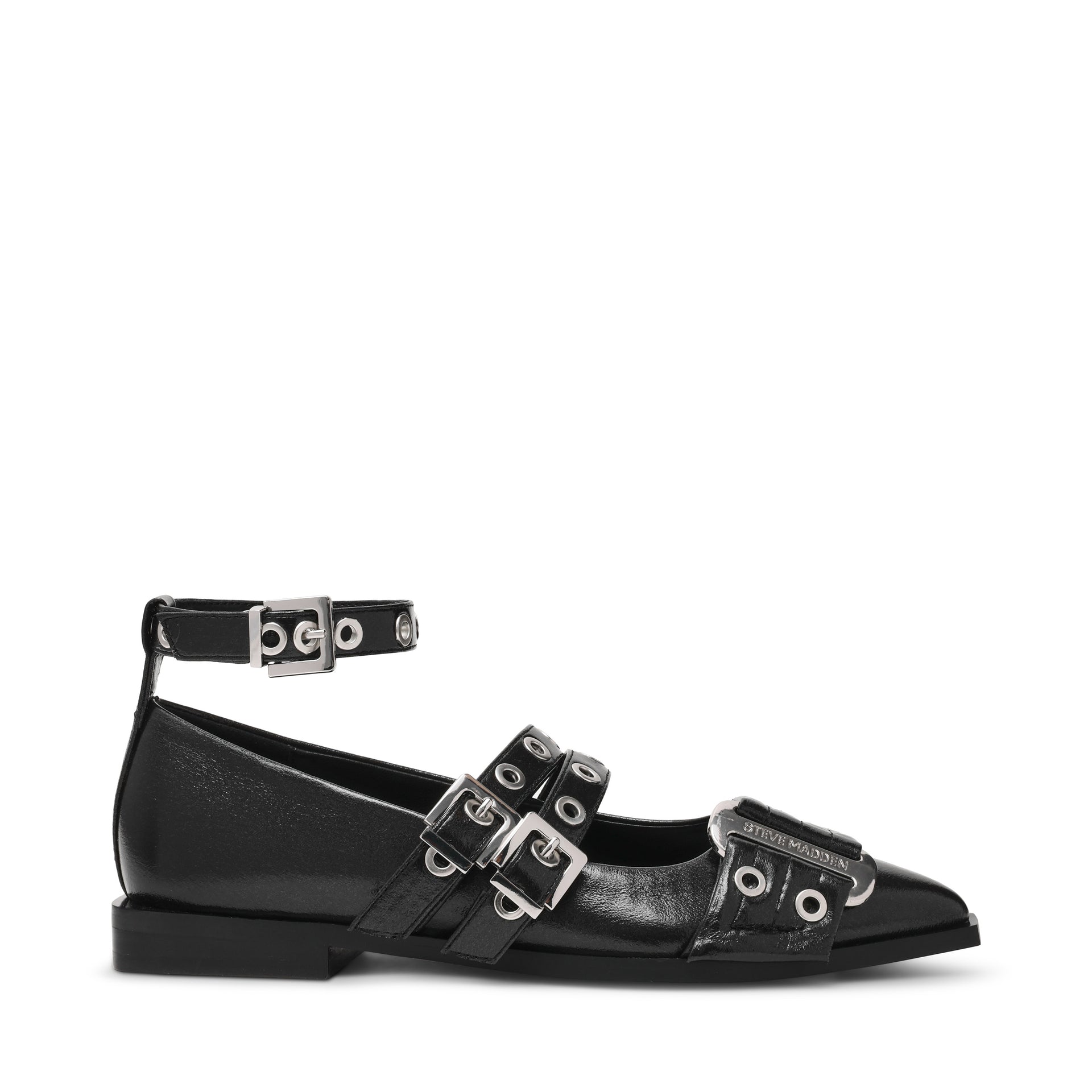 Grander Flat Shoe BLK CRINKLE