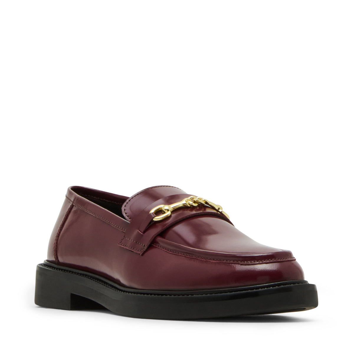 Huddles Flat Shoe BUR BOX LEA