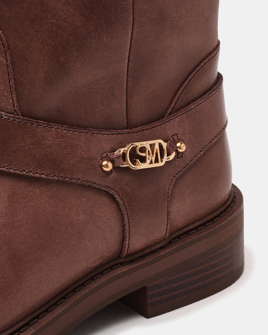 Loophole Bootie BROWN LEAT