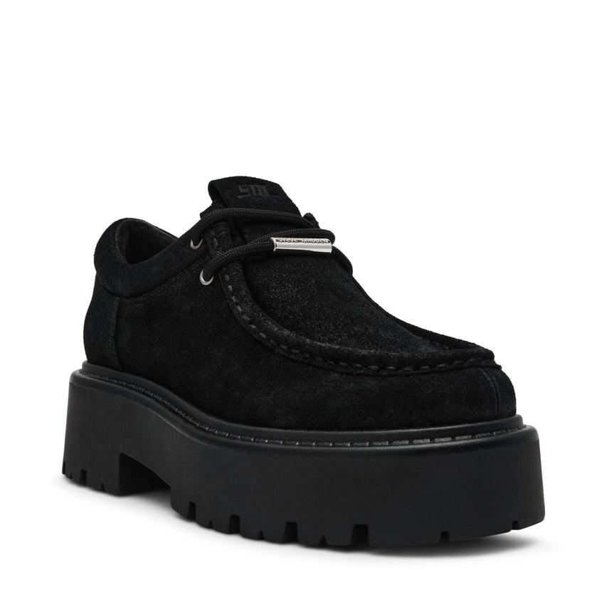 Offsetter Flat Shoe BLACK SUED