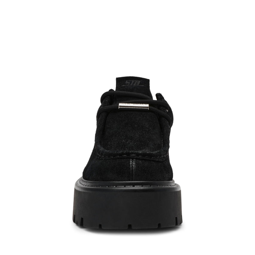 Offsetter Flat Shoe BLACK SUED