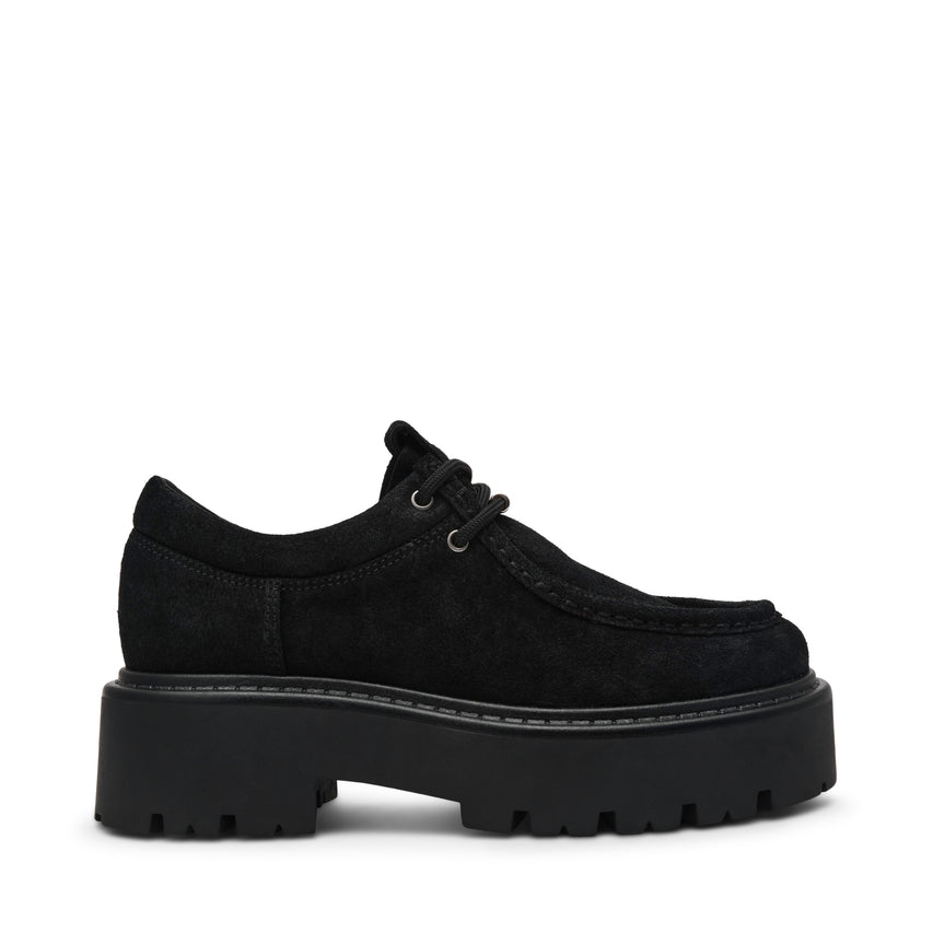 Offsetter Flat Shoe BLACK SUED