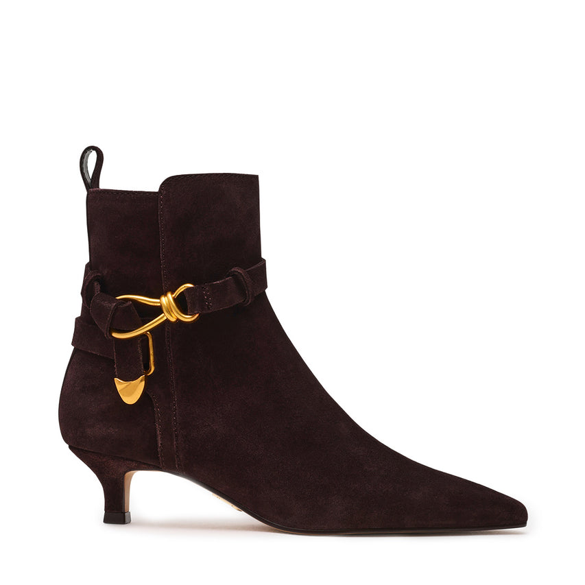 Roller Bootie BROWN SUEDE