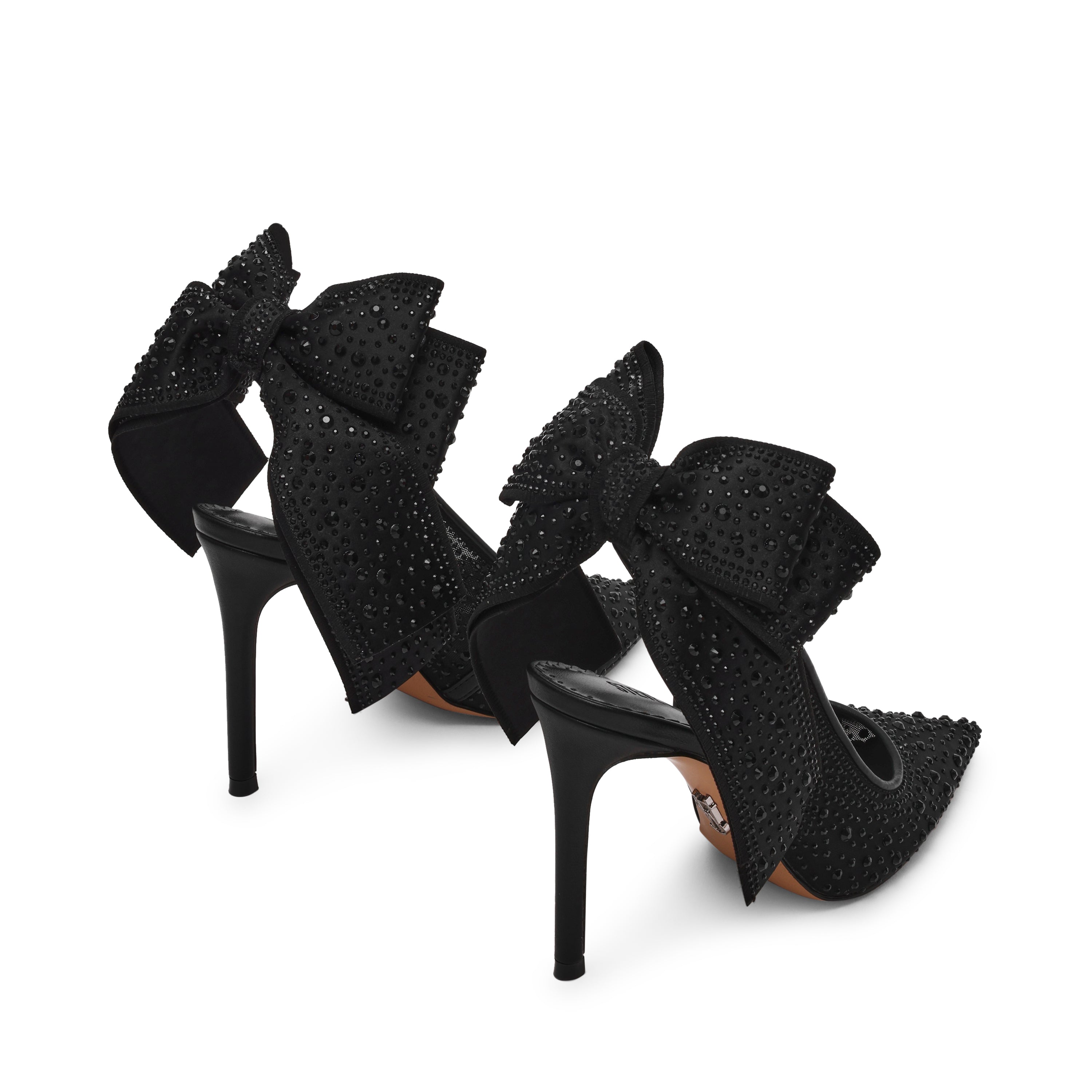 Teacup Pump BLACK SATIN