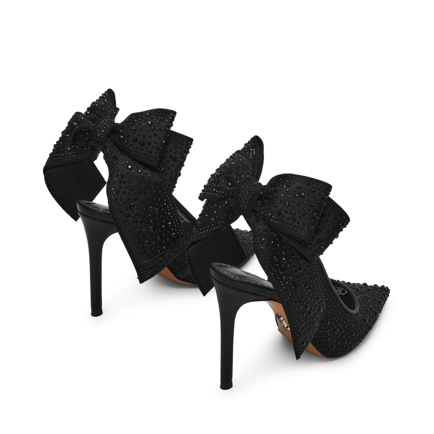 Teacup Pump BLACK SATIN