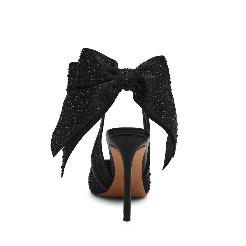 Teacup Pump BLACK SATIN