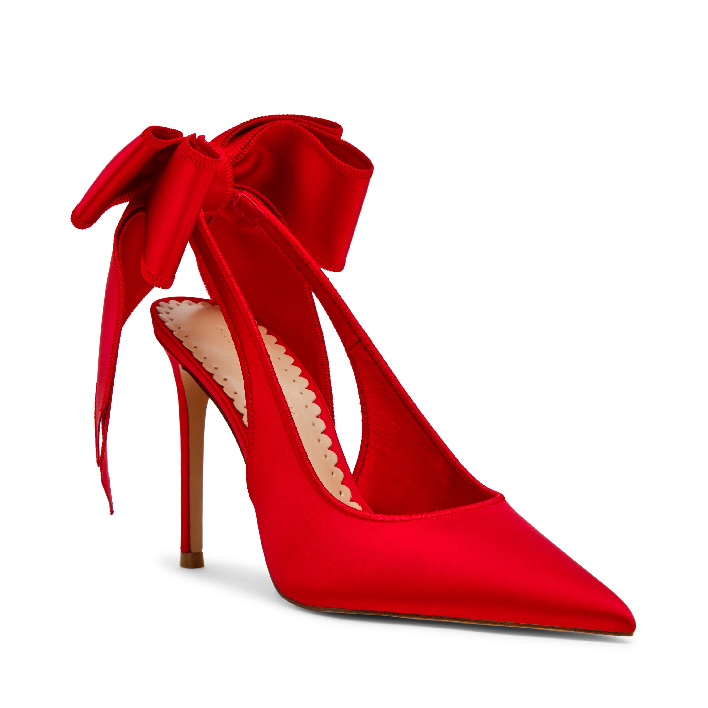 Teacup Pump RED SATIN