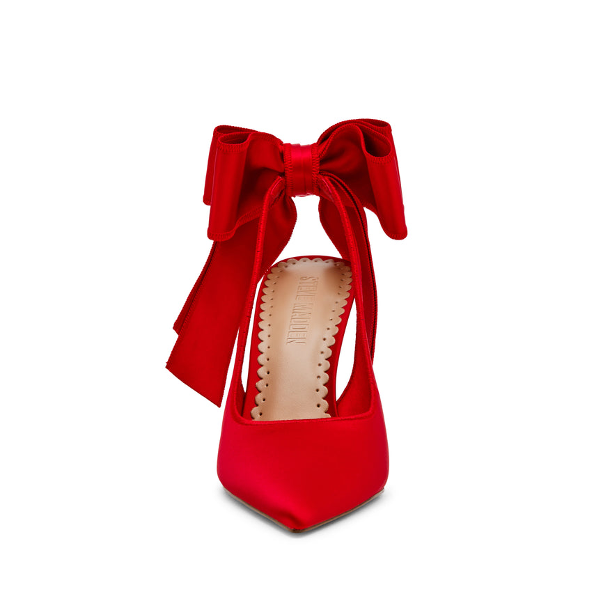 Teacup Pump RED SATIN